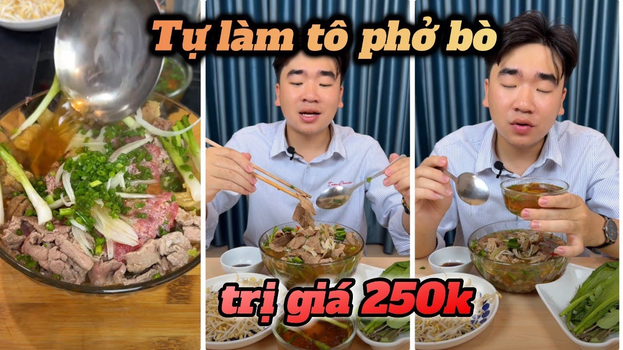 FULL || TỰ LÀM TÔ PHỞ BÒ 250K