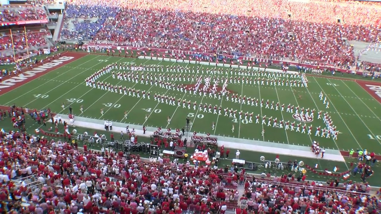 Razorback Marching Band, Pregame, September 16, 2023, Brigham Young @ Fay.