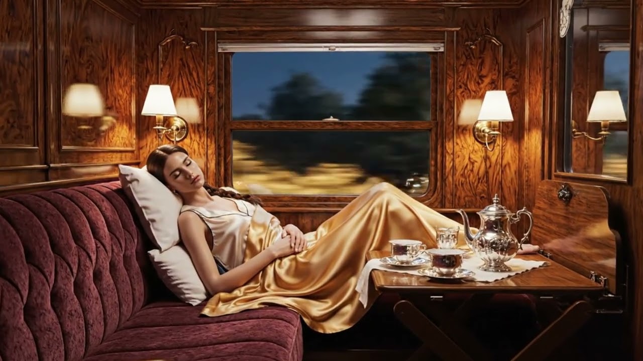 `Sleeping Woman on the Orient Express 🚂 Night Relax Sleep 10 Hours