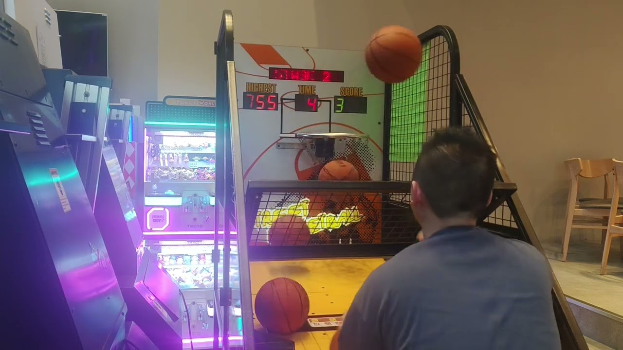 20260316@東森廣場中和店迷你yoyo投籃機6顆🏀第一關尾殺200+&最後一關剛好600分程度