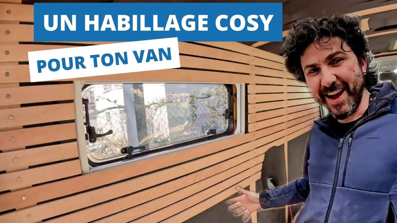 LATTES de bois, un habillage ORIGINAL des parois de mon fourgon ! Renault #trafic 3 - #diy #vanlife
