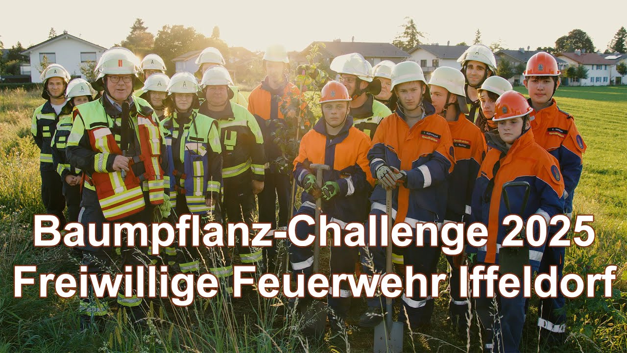 Baumpflanz-Challenge 2025 Feuerwehr Iffeldorf