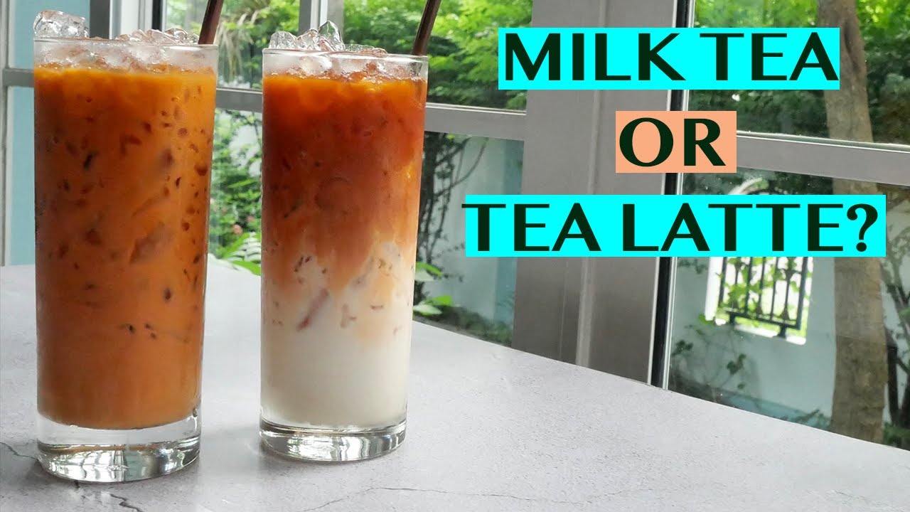 MILK TEA VS TEA LATTE - IS THERE A DIFFERENCE? #THAITEALATTE #THAIMILKTEA