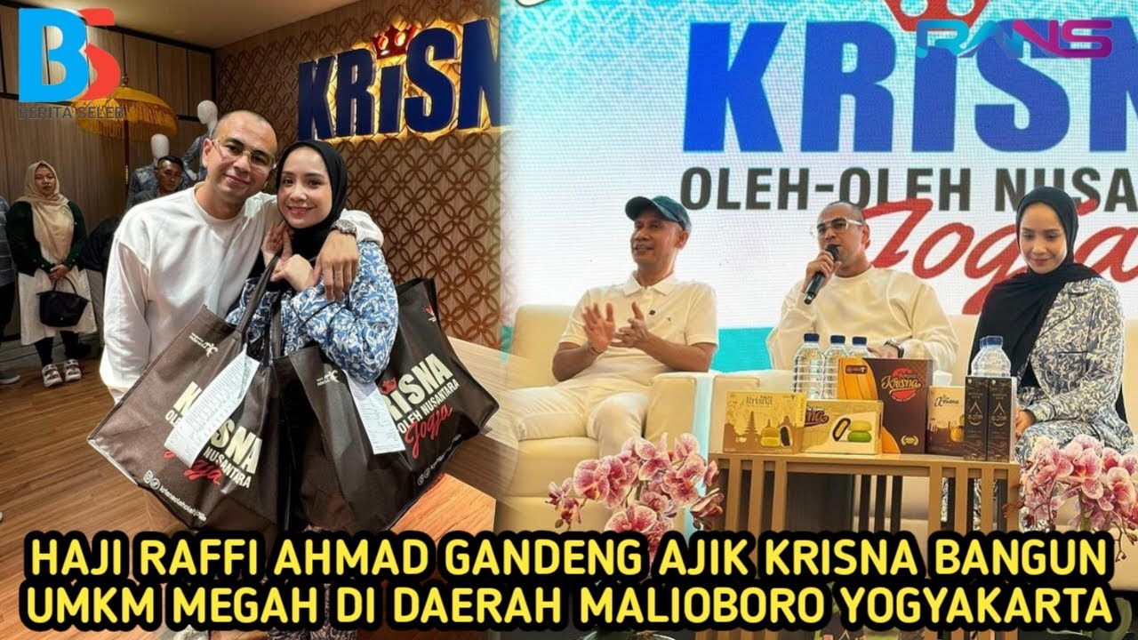 HEBOHKAN MASYARAKAT YOGYAKARTA HAJI RAFFI AHMAD GANDENG AJIK KRISNA BUKA PUSAT UMKM MEGAH MALIOBORO