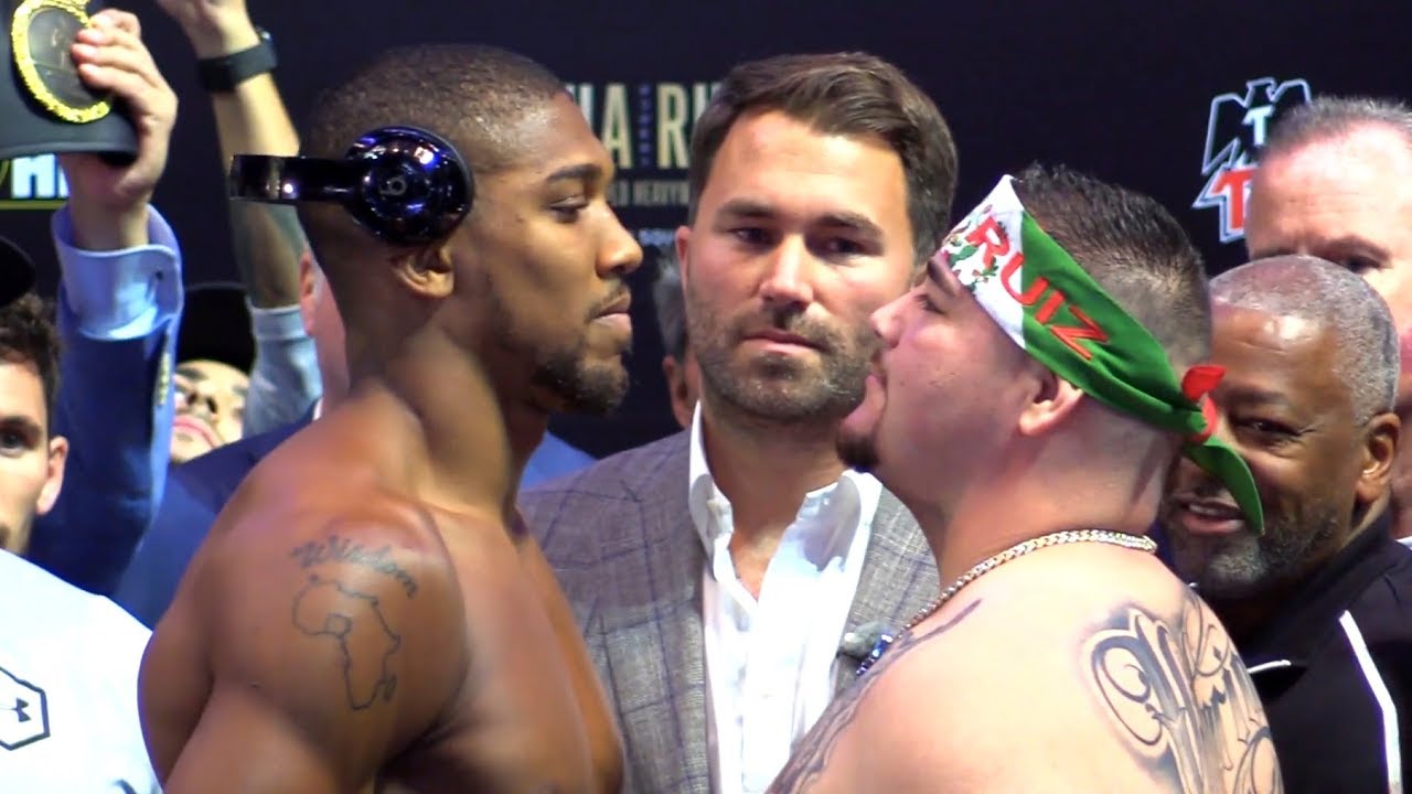 Anthony Joshua v Andy Ruiz - Weigh In At Madison Square Garden
