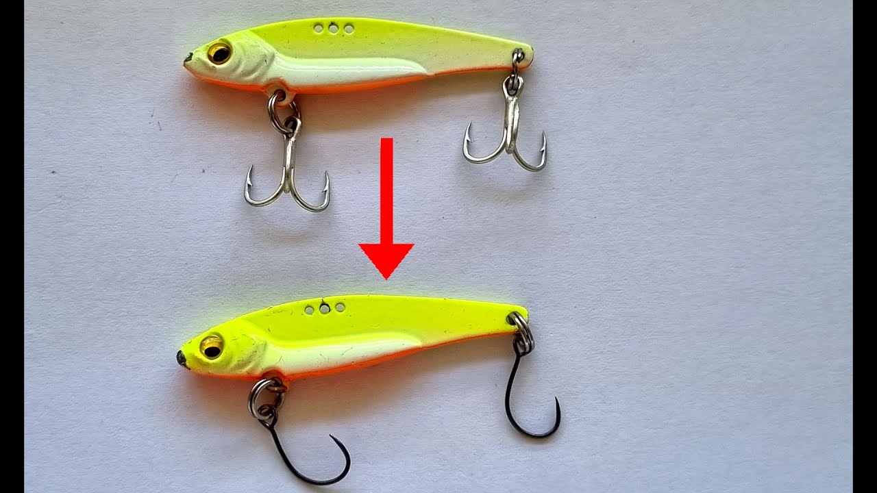 מדריך החלפת קרס משולש בציקדה לסינגל How to replace a treble hook with a single on a Vib blade lure