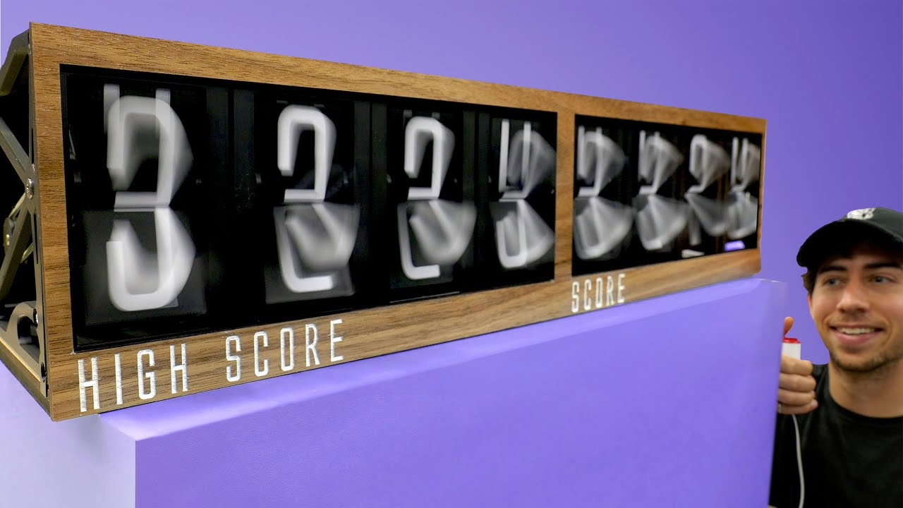 This split flap scoreboard is SO satisfying