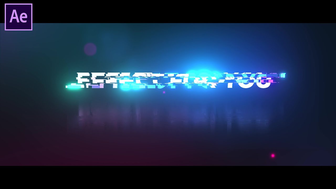 Colourful Glitch Title in After Effect | After Effects Tutorial | Effect For You