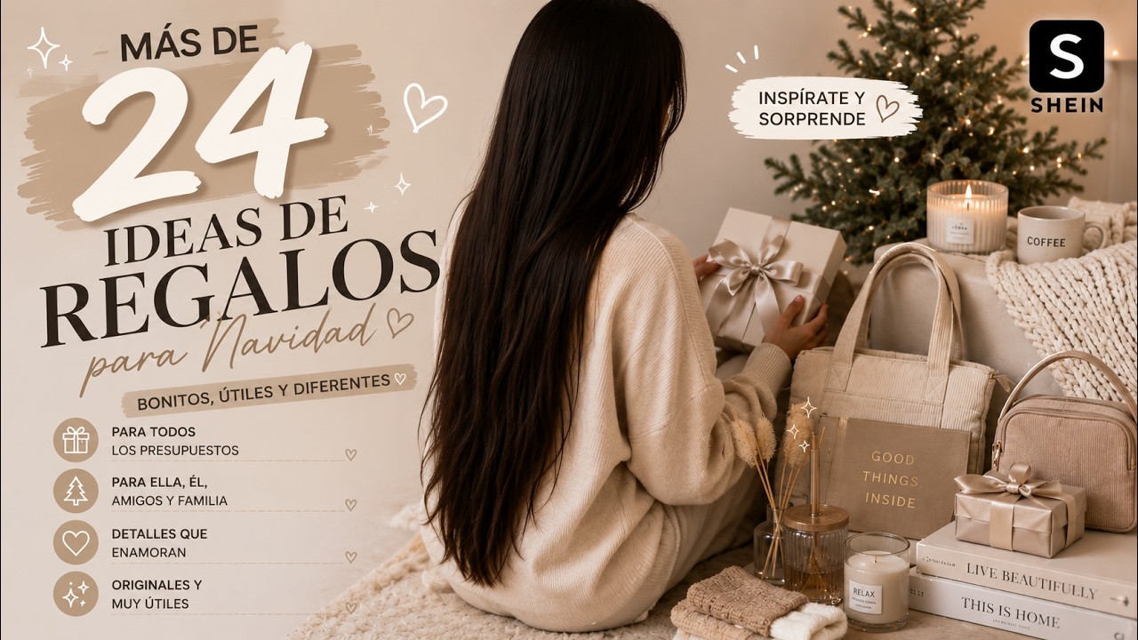 🎁 + 24 IDEAS DE REGALOS de NAVIDAD 🎄 bonitos, &uacute;tiles y diferentes ✨