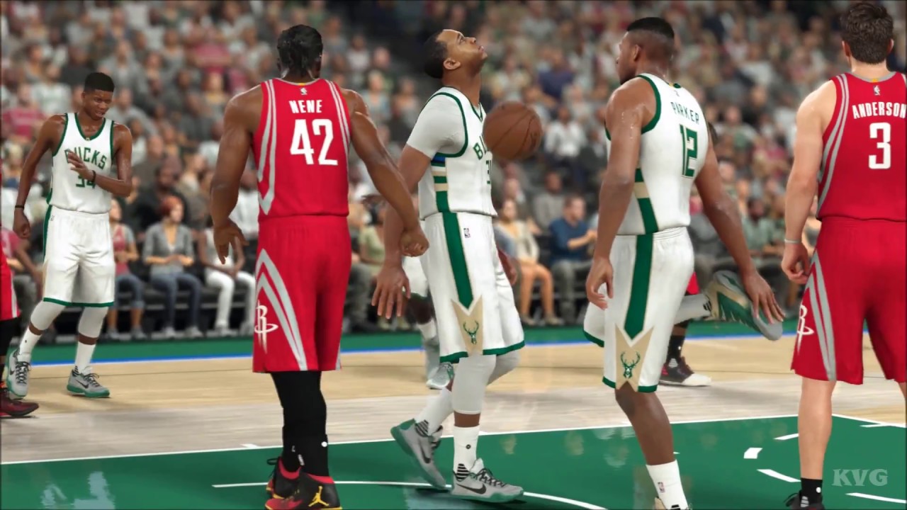 NBA 2K17 - Houston Rockets vs Milwaukee Bucks | Gameplay (PC HD) [1080p60FPS]
