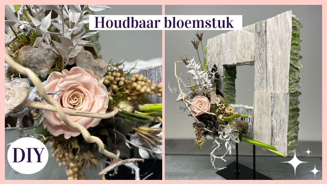 Vierkant ornament bloemstuk 💐💚| Cursus Bloemschikken #335 |Carlein Tukkers