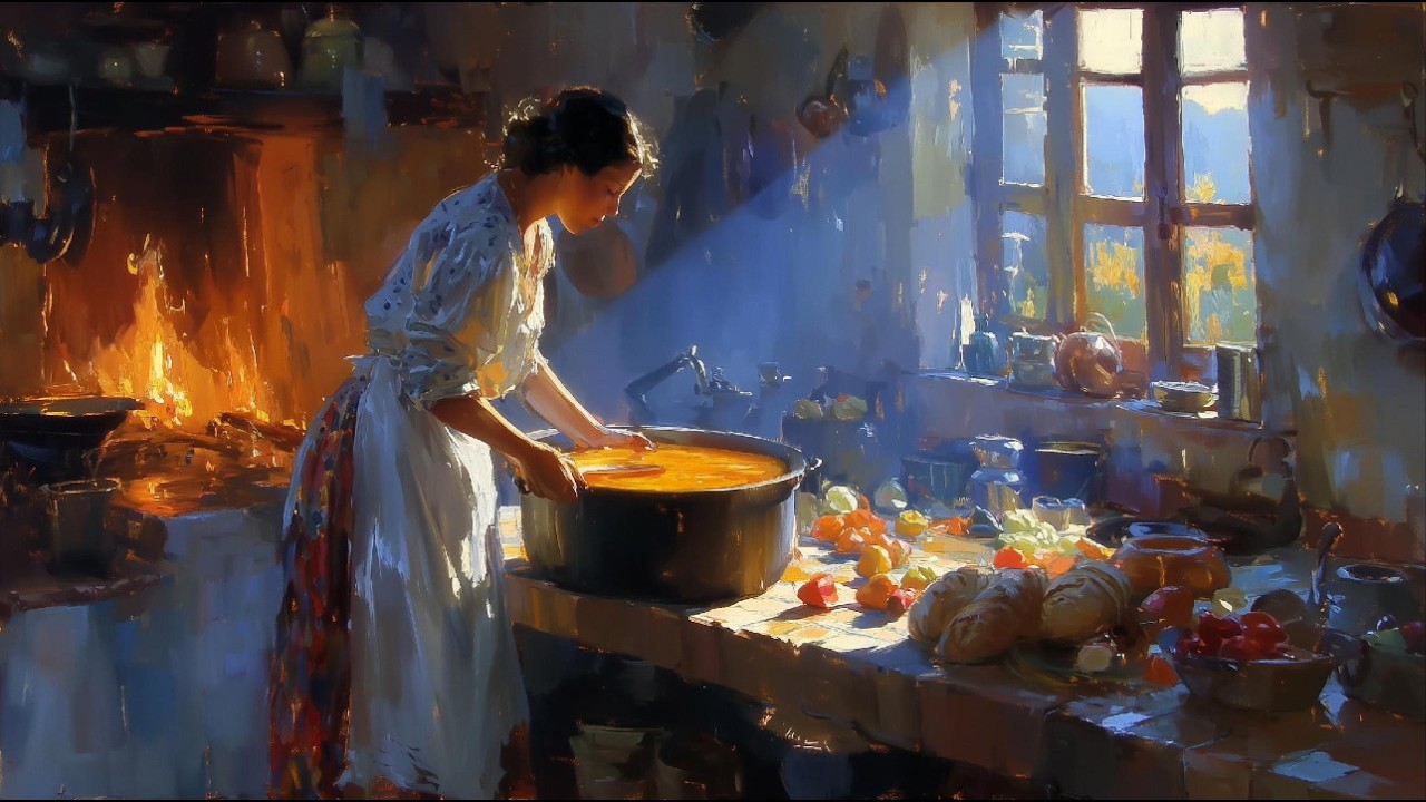 Visual Poems | Claude Monet Style | Italy 1850 | Simple Life in the Countryside