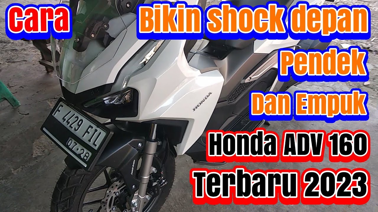 Cara bikin ceper (pendek) shock depan Honda ADV 160 2023 tanpa potong per  || ATM