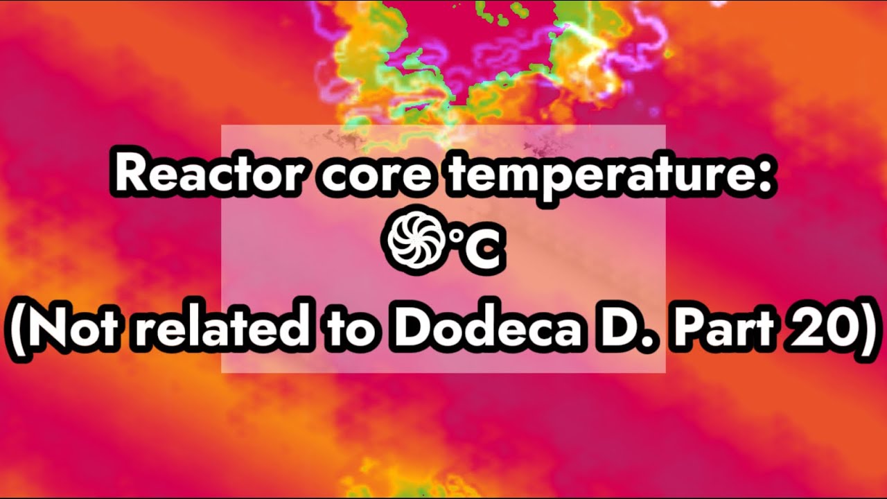 WEEKLY SERIES: Reactor core temperature but it’s raising every week (Week/Weeks 4/53)
