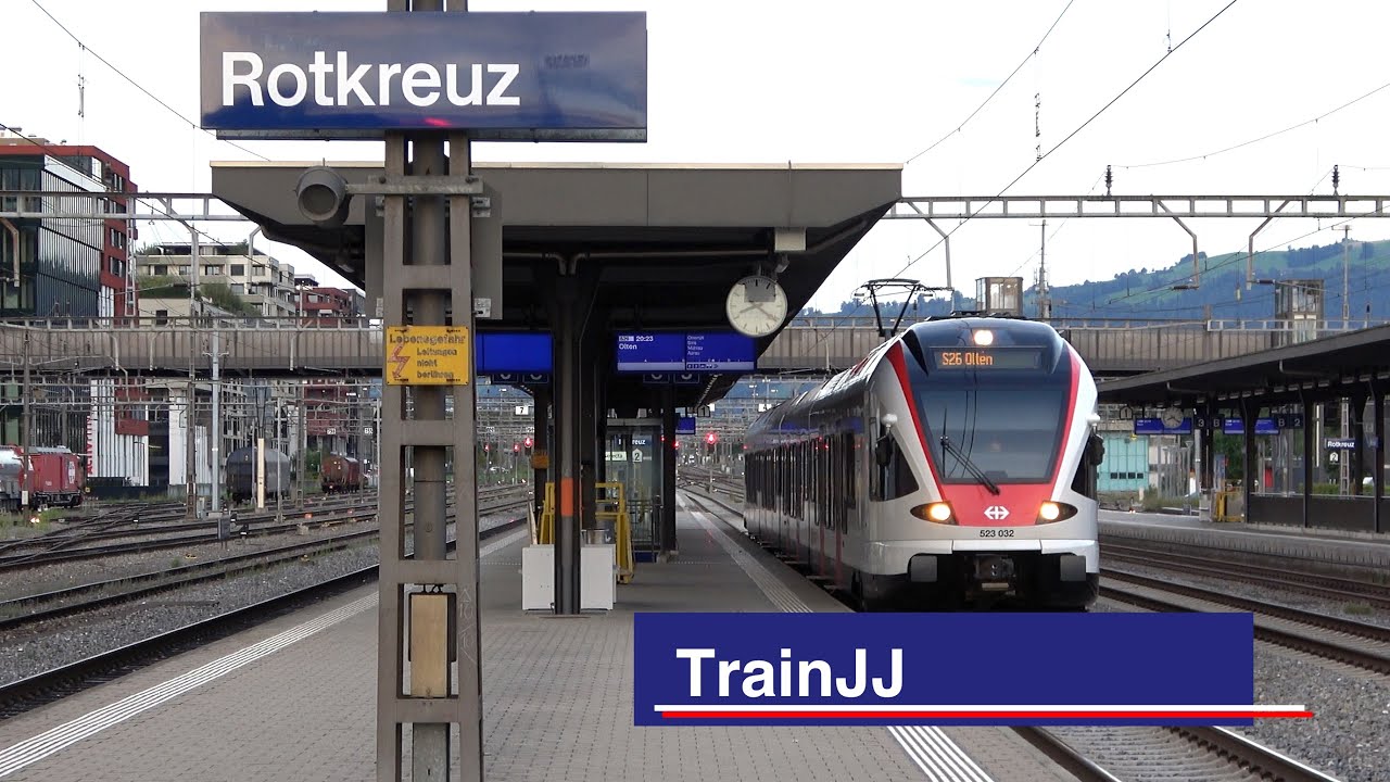 Swiss Trains | Rotkreuz SBB RABe 521 - RABe 523 Flirt Trains | S1 Luzern- Baar / S26 Lenzburg