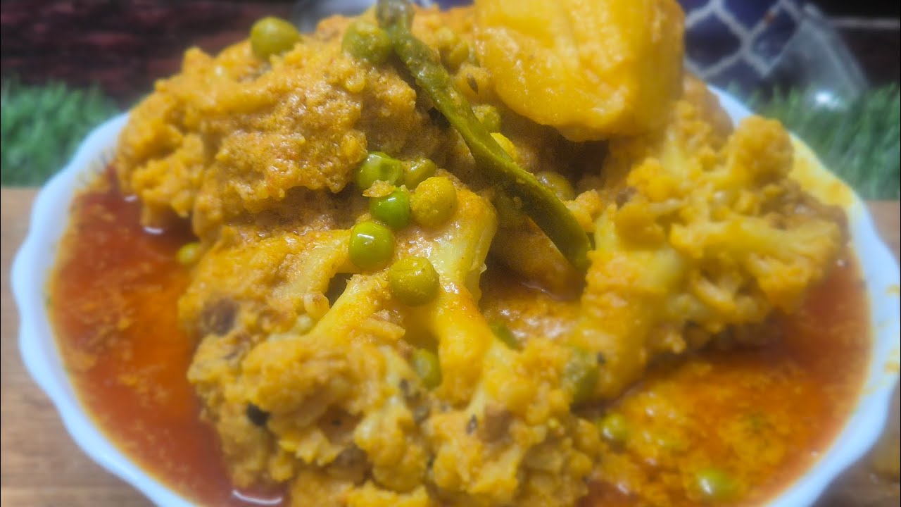 ফুলকপি আলুর রসা রেসিপি।Jhuma's Kitchen 