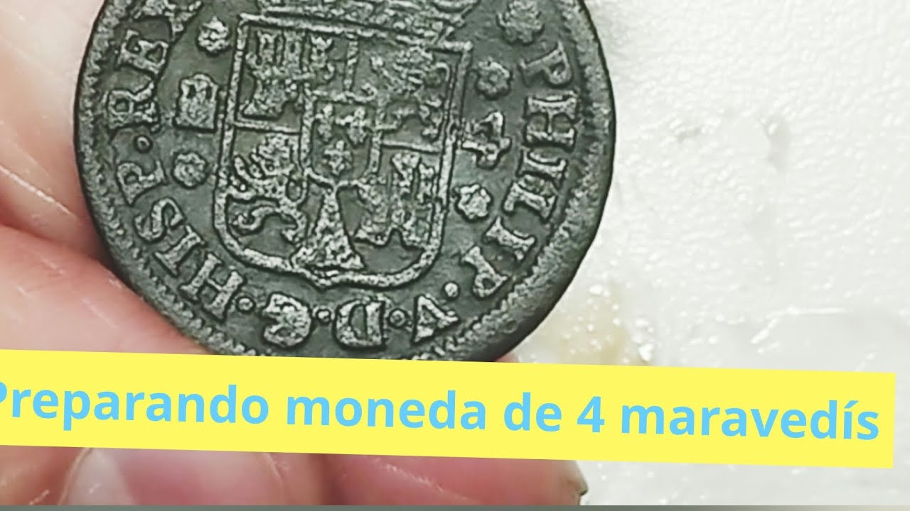Limpieza moneda de 4 maravedís Felipe V Segovia
