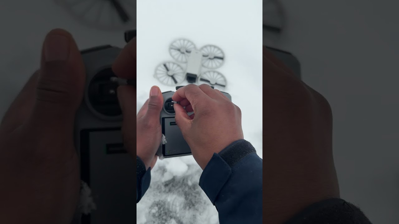 Found a drone in the snow, but will it fly?