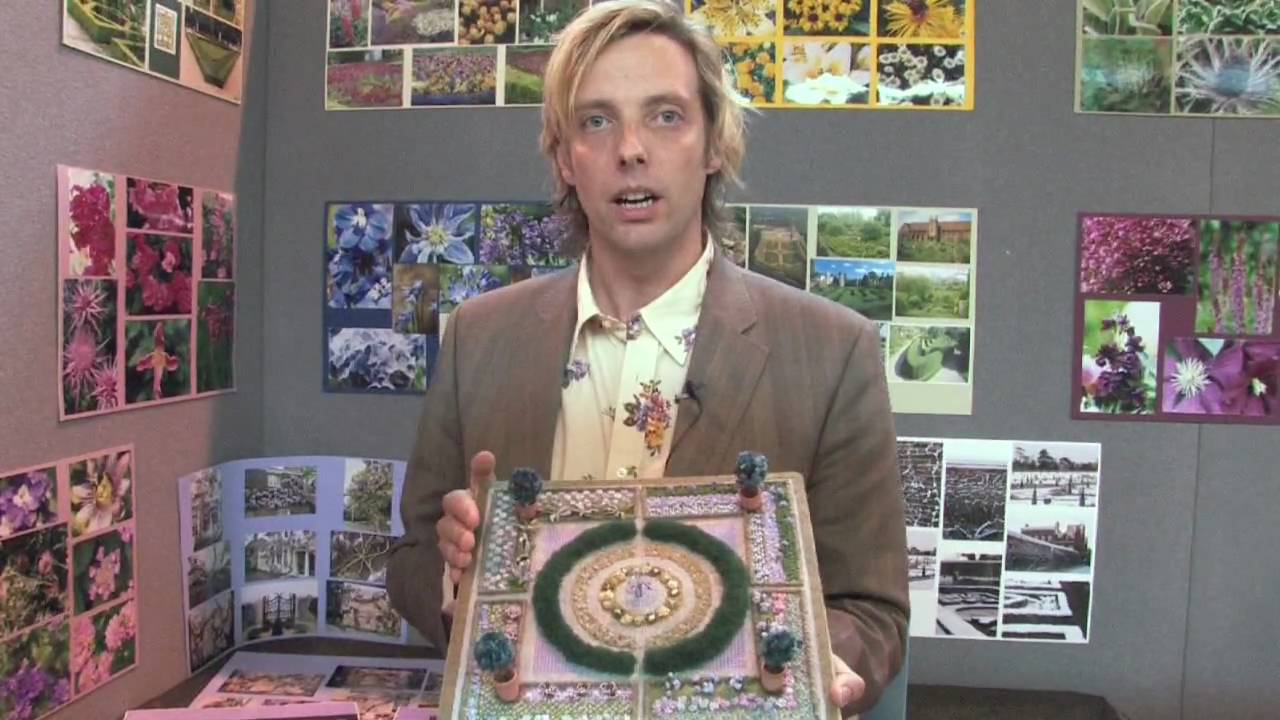 Embroidered Knot Gardens: Owen Davies of the Royal School of Needlework [PART ONE]