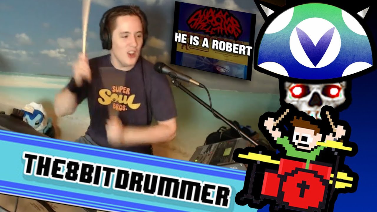 [Vinesauce] Joel - The8BitDrummer Host ( Robert Cop Live )