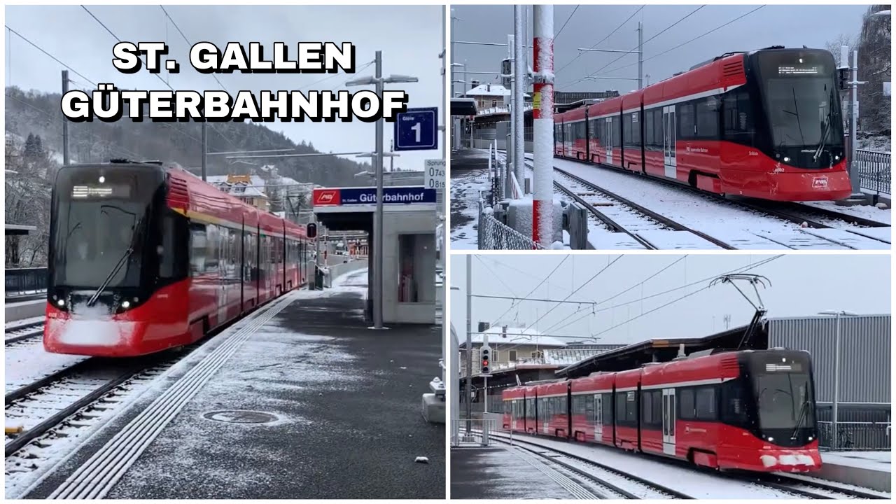 Züge beim Bahnhof St. Gallen Güterbahnhof | Trains at St. Gallen Freight depot station (2022)