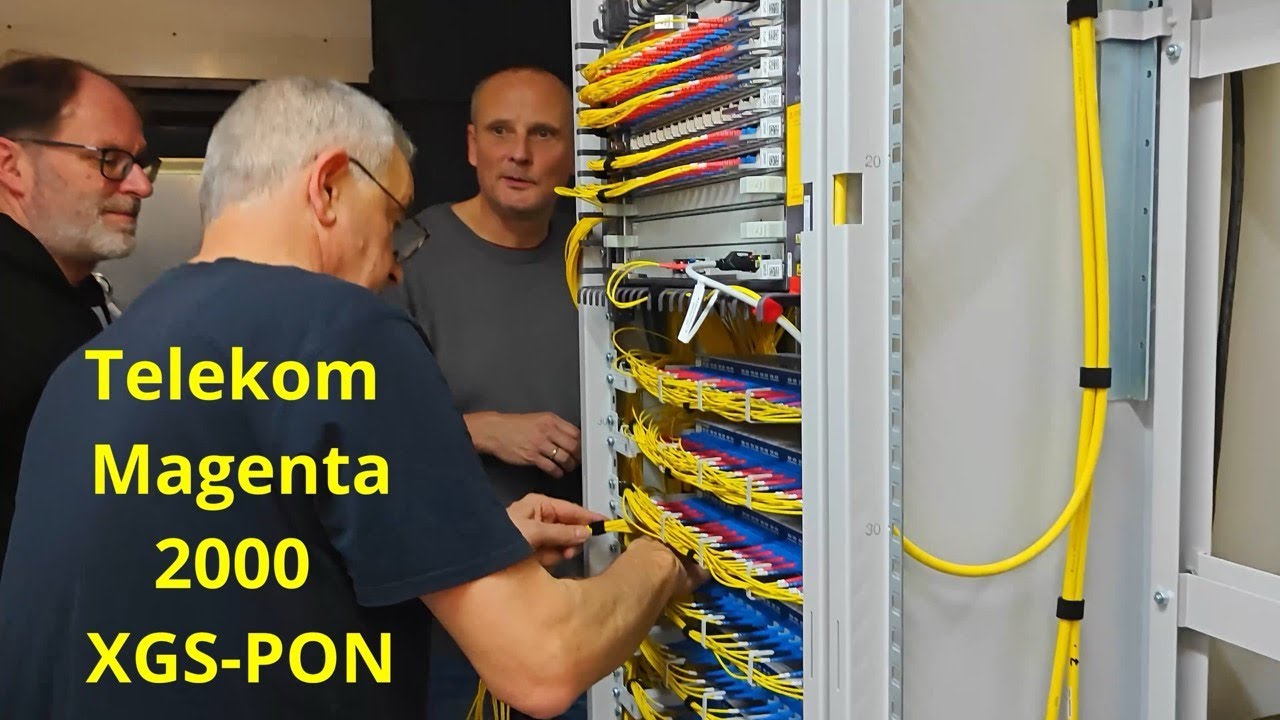 Telekom Magenta 2000 Rollout: Von GPON auf XGS-PON Glasfaser: Nachts im KRITIS Fiber Center