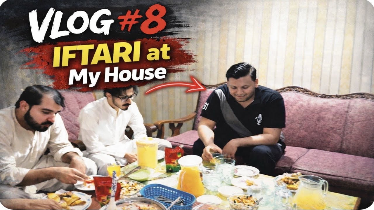 Vlog 8 Iftari at my house / Cricket Series 