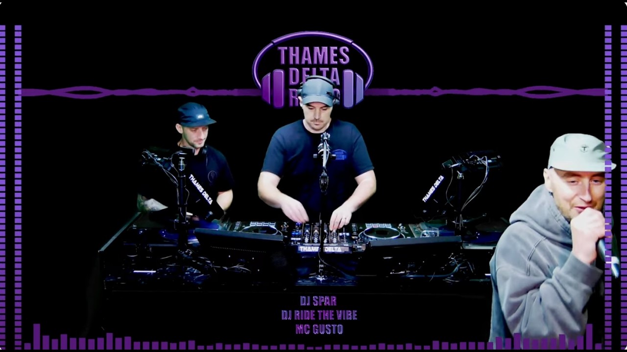 DJ SPAR, DJ RIDE THE VIBE & MC GUSTO   Thames Delta Radio