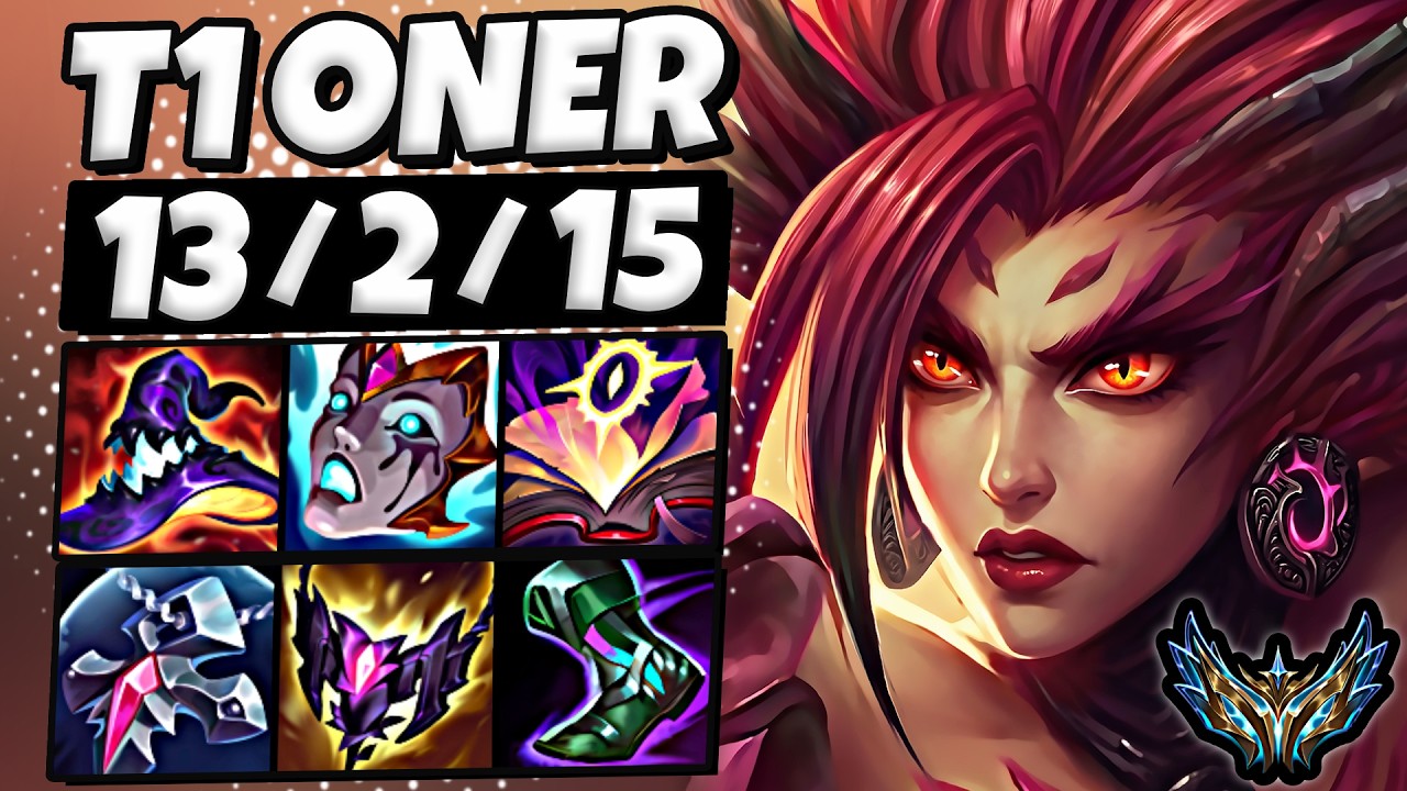T1 Oner Zyra vs Fiddlesticks [ Jungle ] Korea Challenger 2348 LP | Patch 26.14