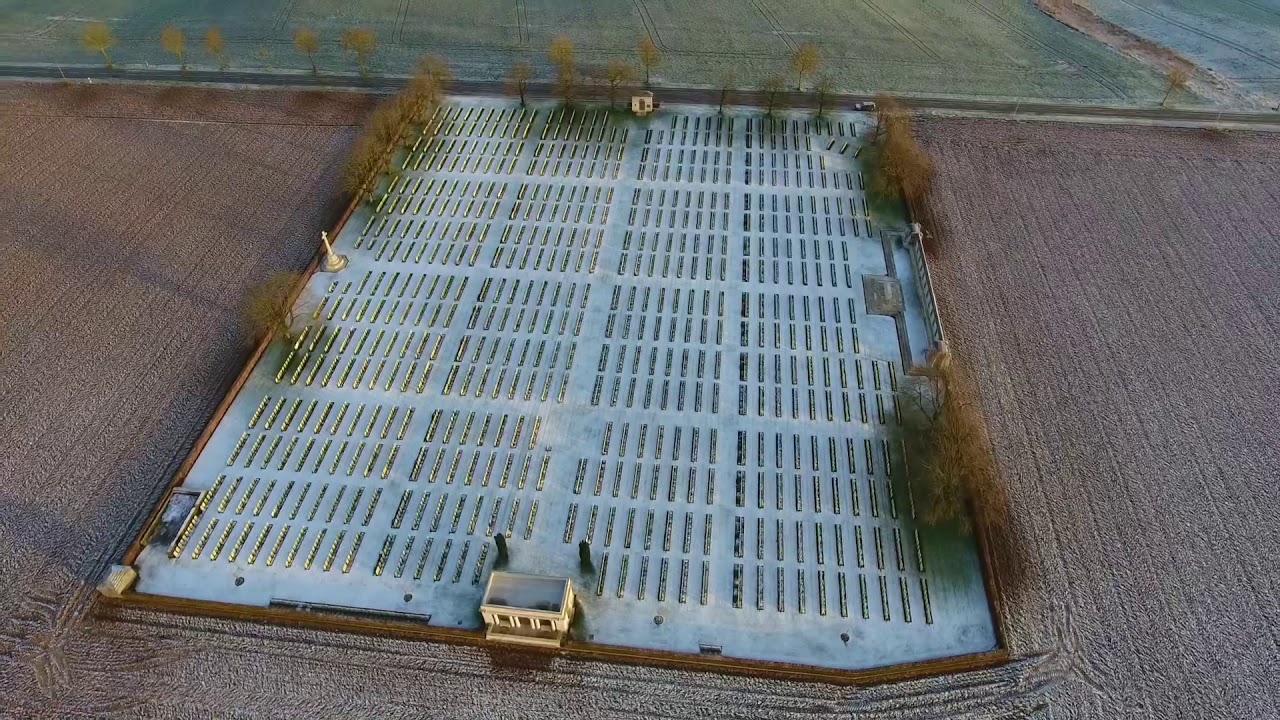 Caterpillar Valley Cemetery, Somme Battlefield, WW1, Frosty Sunrise