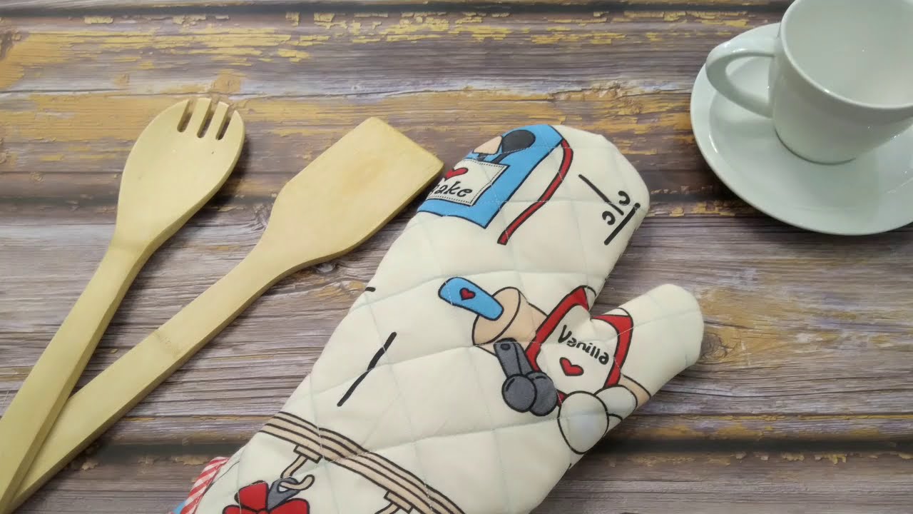 سلسلة اكسسوارات المطبخ الجزء 1 جلوفز الفرن oven mitt      #دروس_أونلاين #تعليم #خياطة #فوط