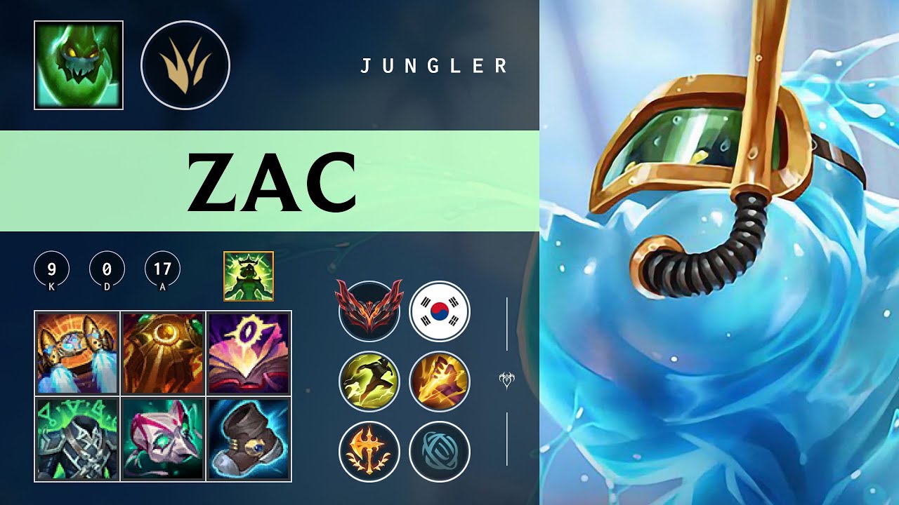 Zac Jungle vs Rek'Sai - KR Grandmaster Patch 26.02