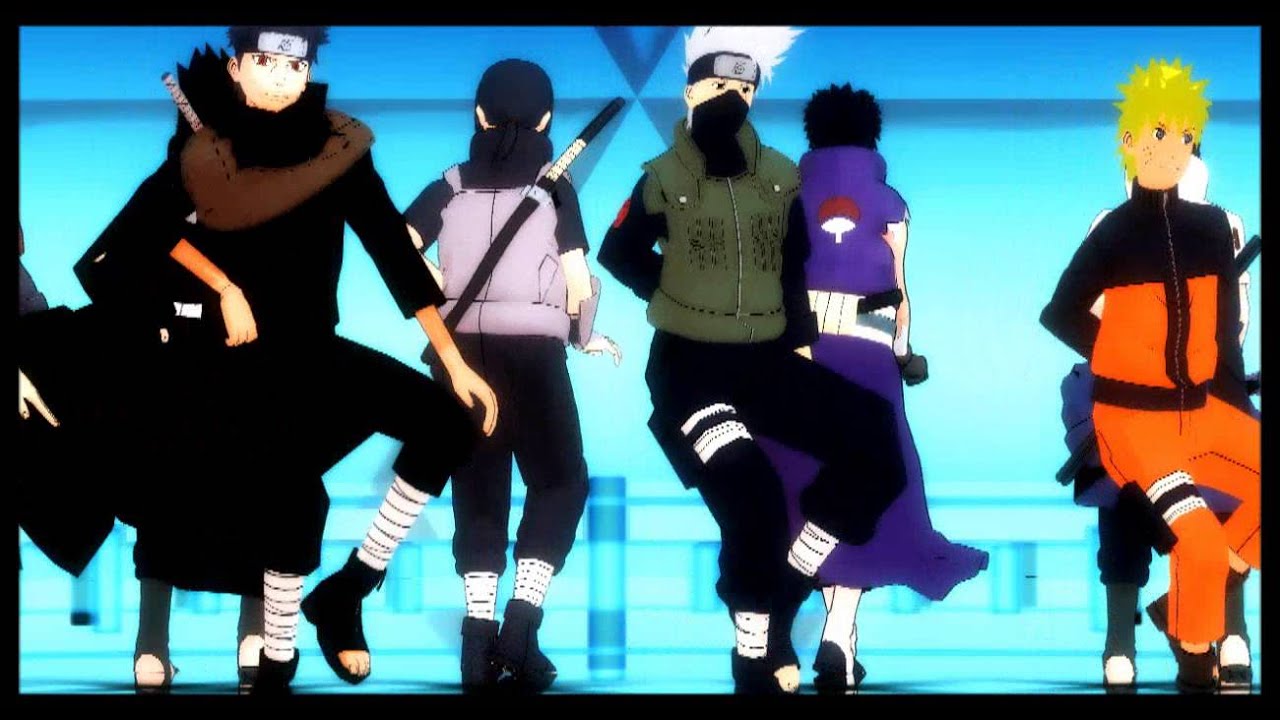 NARUTO【MMD】Uchiha Clan & Hokages被害妄想携帯女子（笑）