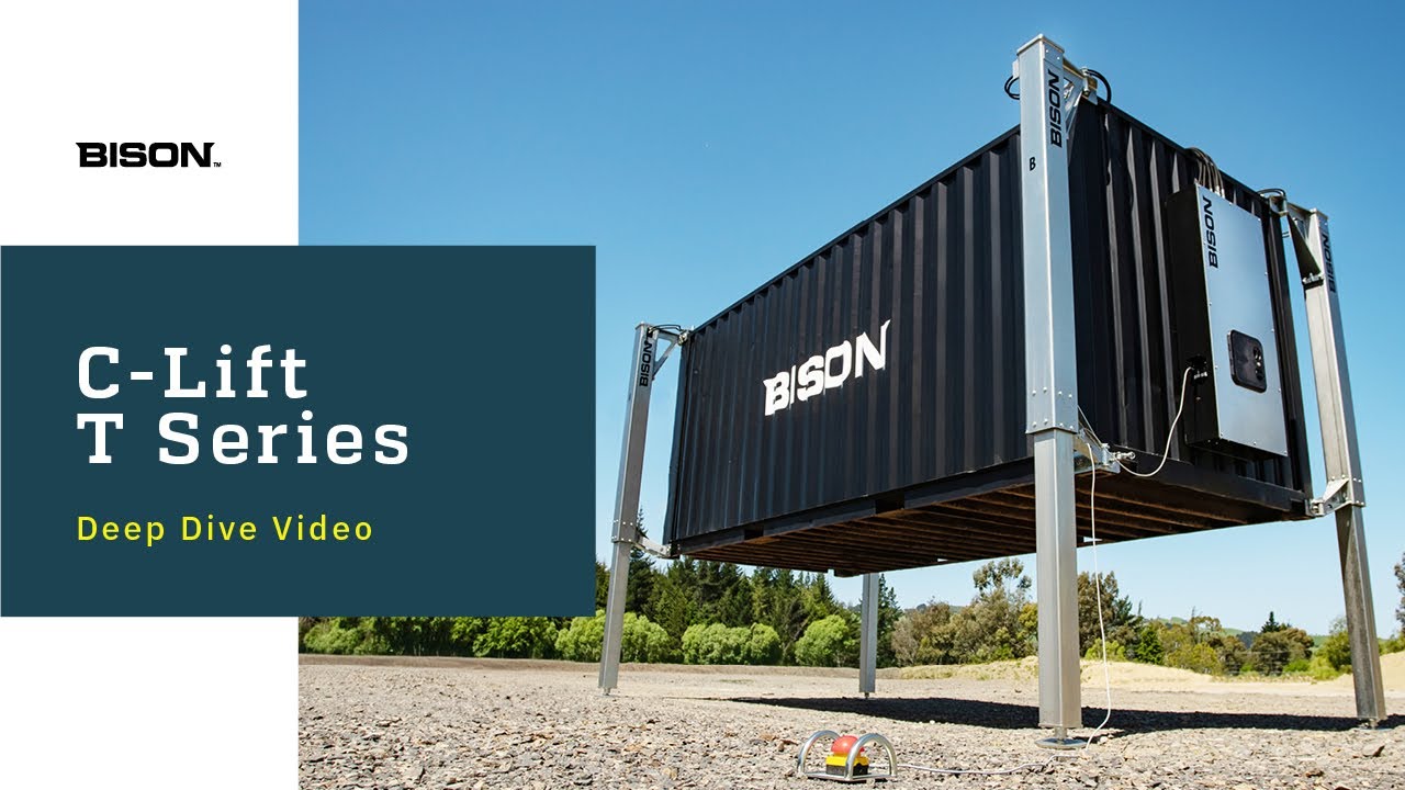 Bison Transportable Container Lift for Military Logistics and Mobilizing Container Assets
