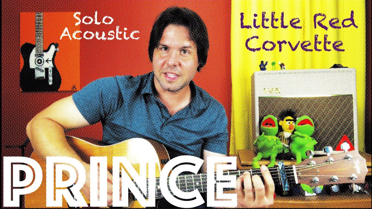Guitar Lesson: How To Play Prince's Solo Acoustic Rendition of Little Red Corvette