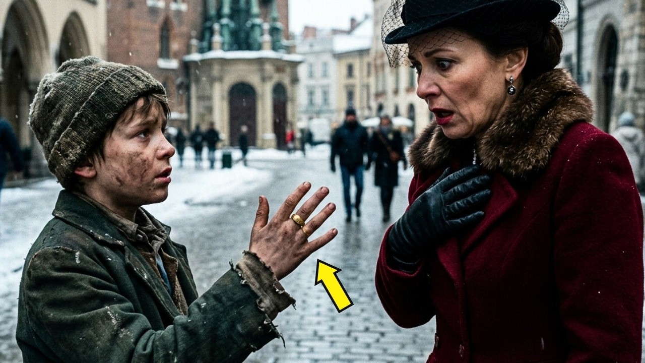 BOGATA WDOWA ZOBACZYŁA PIERŚCIEŃ SWOJEGO MĘŻA NA PALCU GŁODNEGO CHŁOPCA… ZAMARŁA