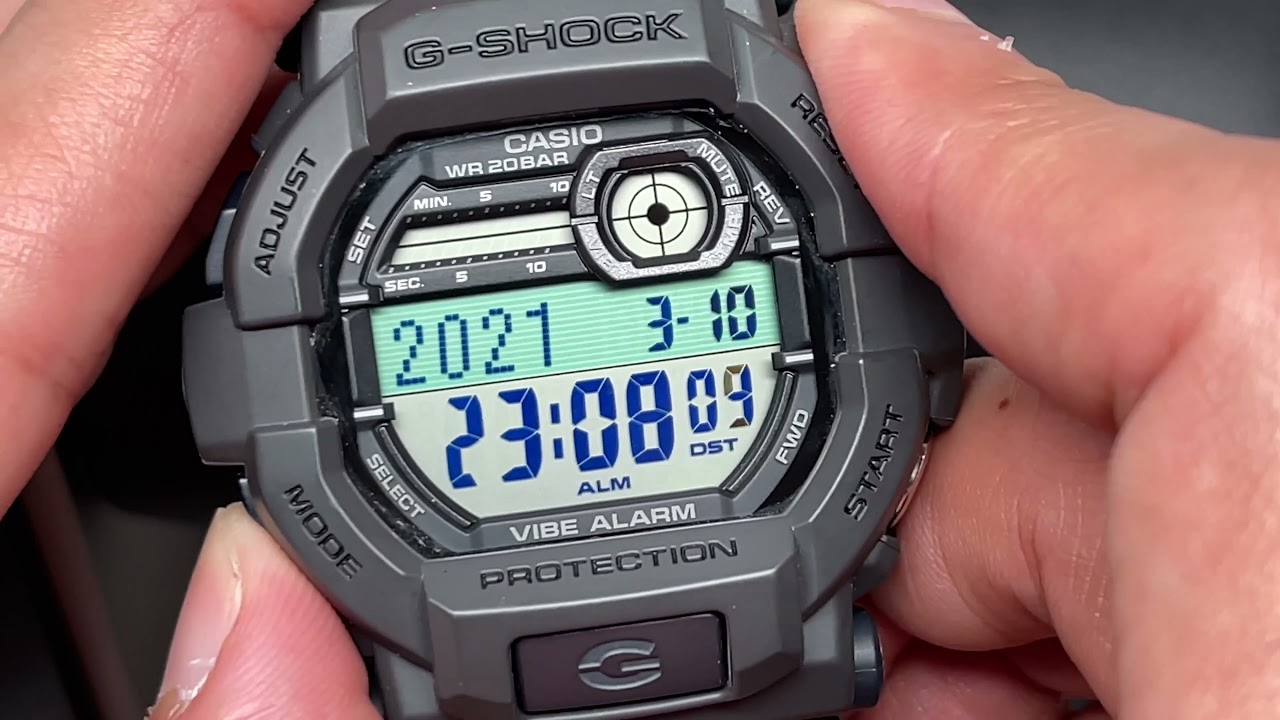 G-Shock GD350 the "VIBRATOR" - Vibrating and Flash alert Watch with Great display and design GD-350
