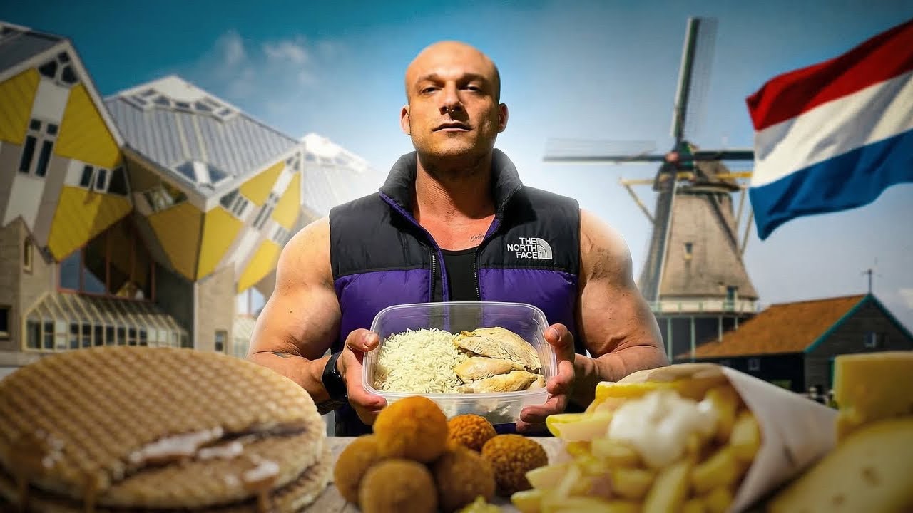 Όλα όσα (δεν) έφαγα στην Ολλανδία - Vlog & Full day of Eating 14 weeks out !