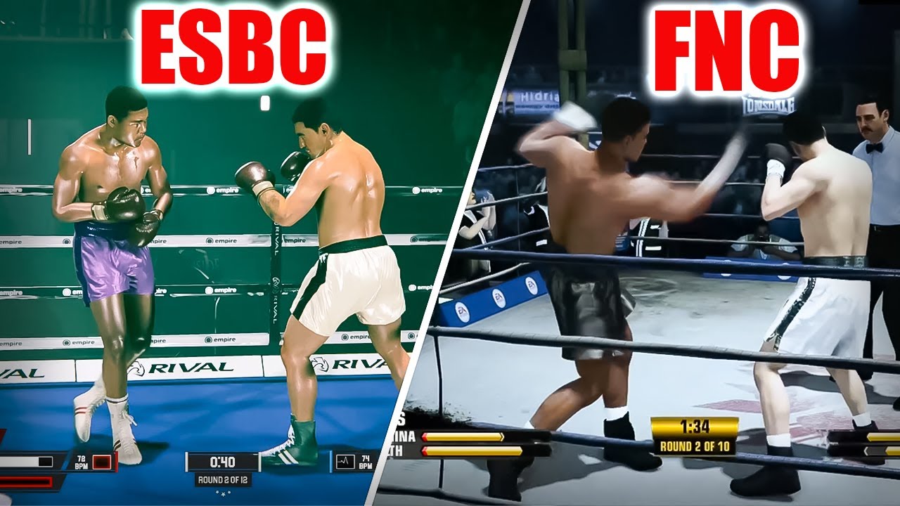 Esports Boxing Club VS Fight Night Champion - Side by Side Comparison (ESBC / FNC)