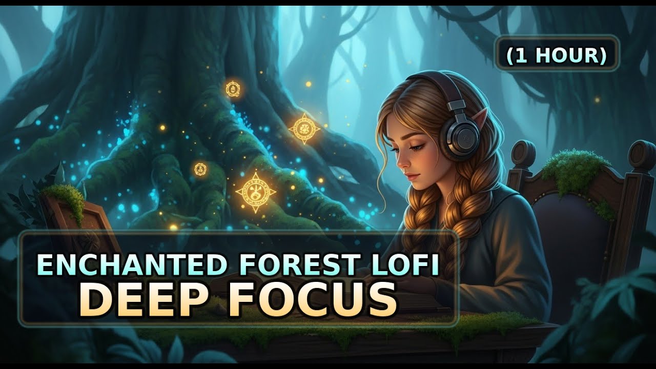 Enchanted Forest Lofi — Deep Focus (1 Hour)