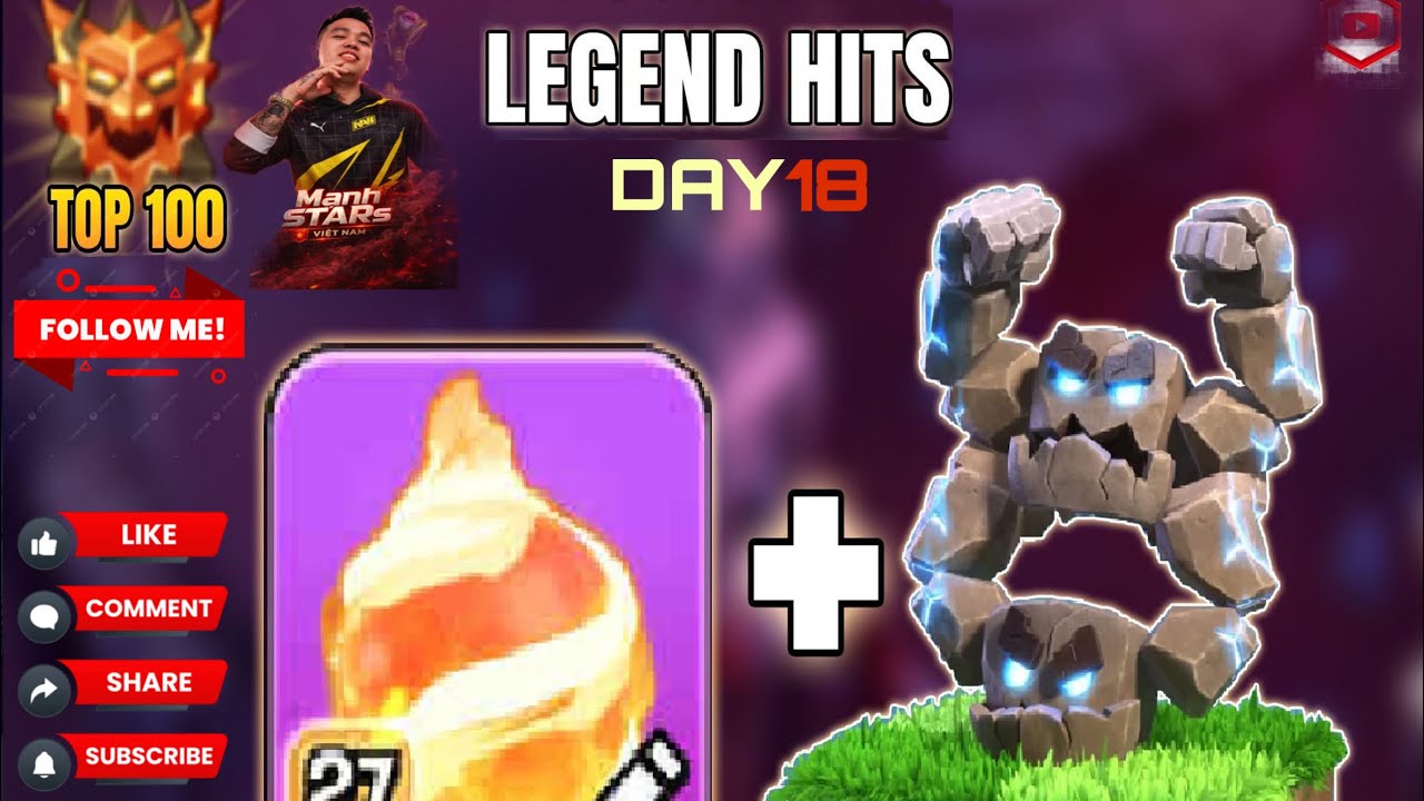 Manh STARs | Rank Legend combo Hoả cầu + Thạch nhân. Army Link....
