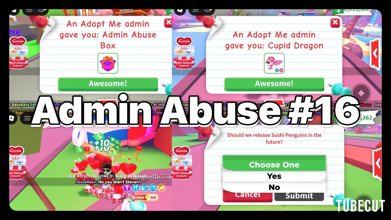 Admin Abuse Event #16 | Roblox Adopt me
