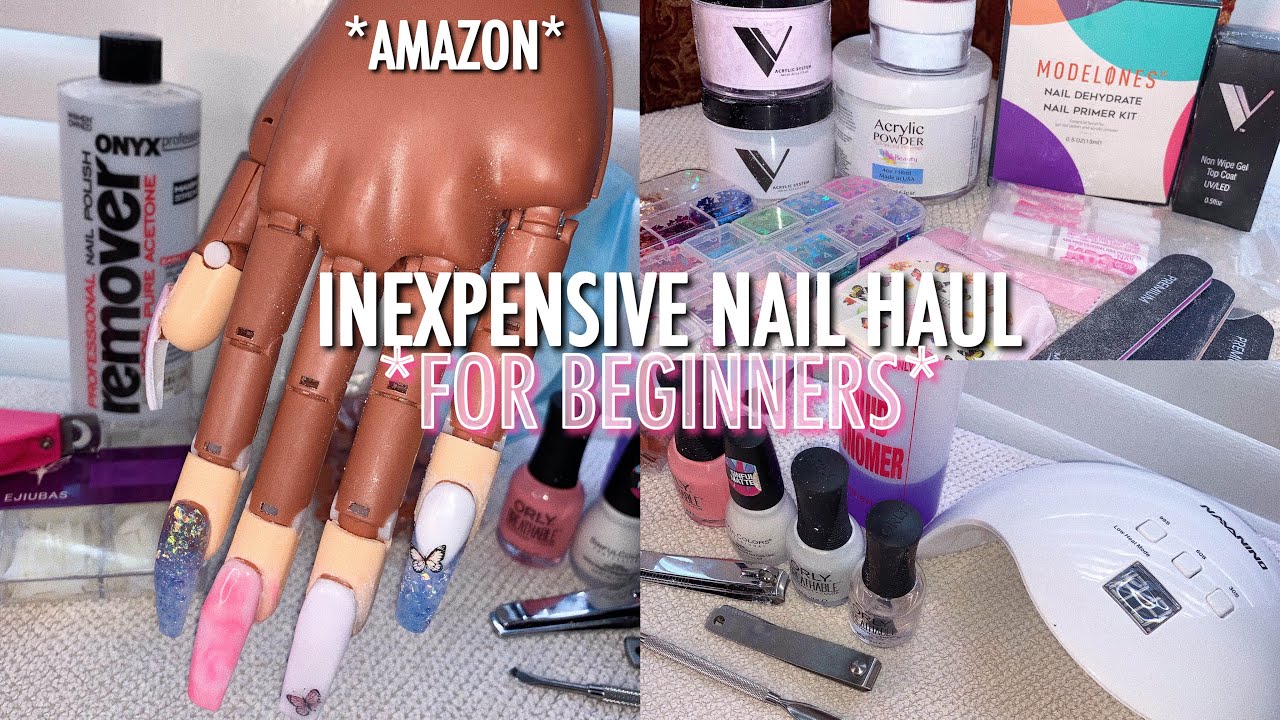 HUGE *INEXPENSIVE* AMAZON NAIL HAUL (FOR BEGINNERS)