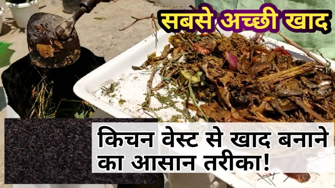 Kitchen waste Compost | सीखे किचन वेस्ट से खाद बनाने का आसान तरीका  |  Compost Kitchen Waste at Home