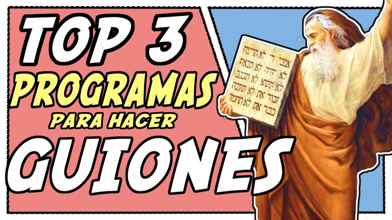 TOP 3 mejores programas GRATIS para ESCRIBIR GUIONES