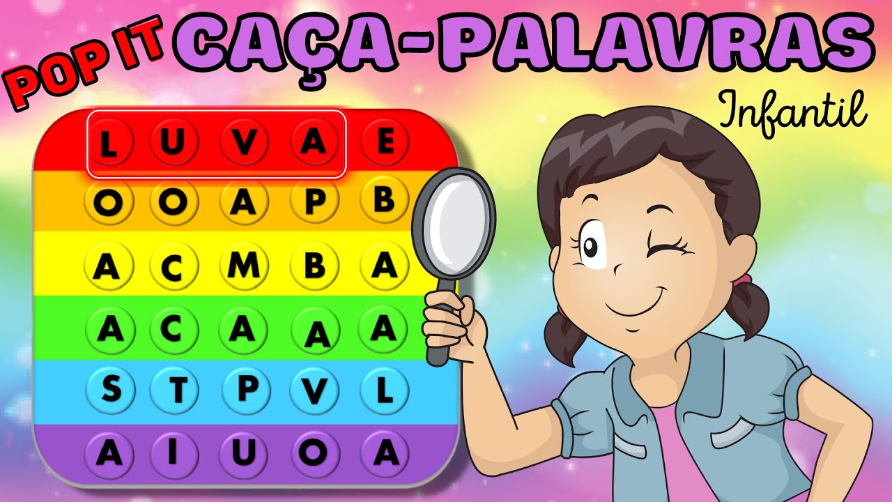 Caça-Palavras Infantil |  Atividade com palavras para Educação Infantil | Jogo com palavras.