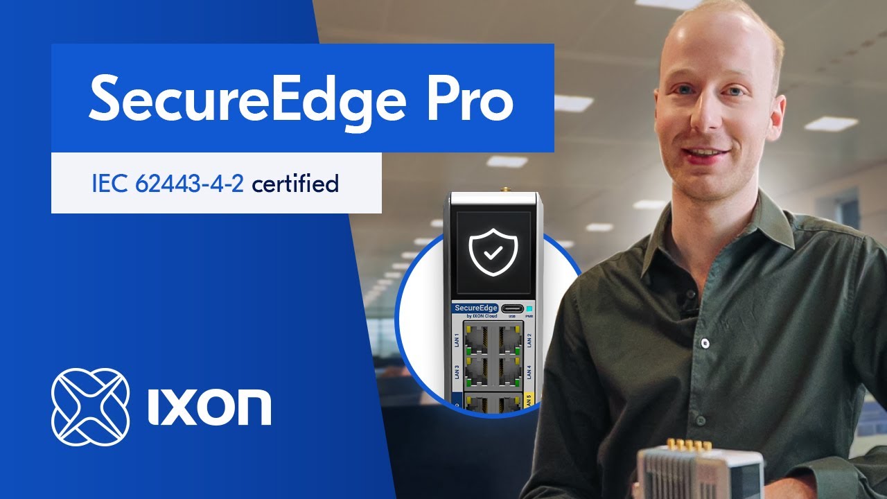 SecureEdge Pro officieel IEC 62443-4-2 gecertificeerd - IXON