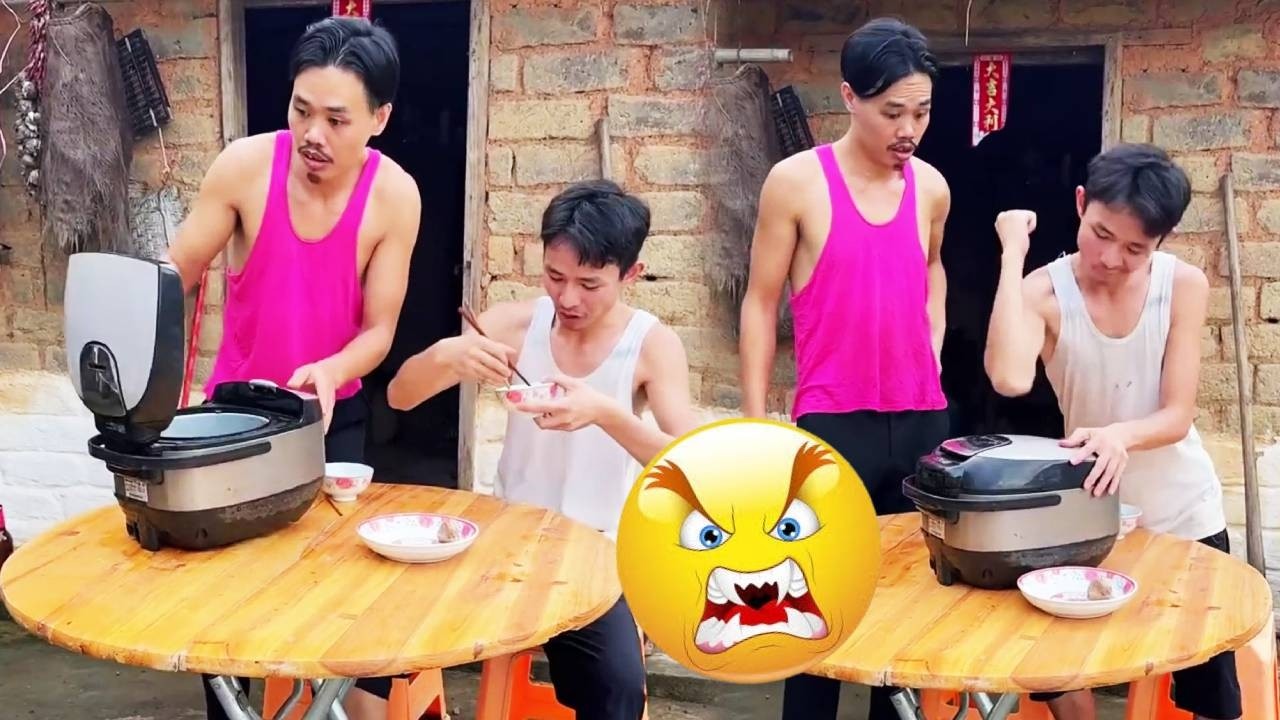 小宋的农村搞笑日常！煮饭时电锅盖怎么也盖不上，气到暴怒想把电锅摔了！