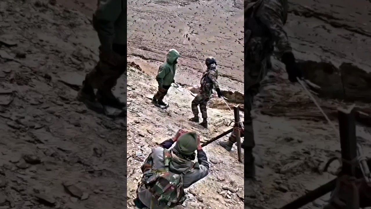 Indian Army Soldiers Training in Leh Ladakh Region