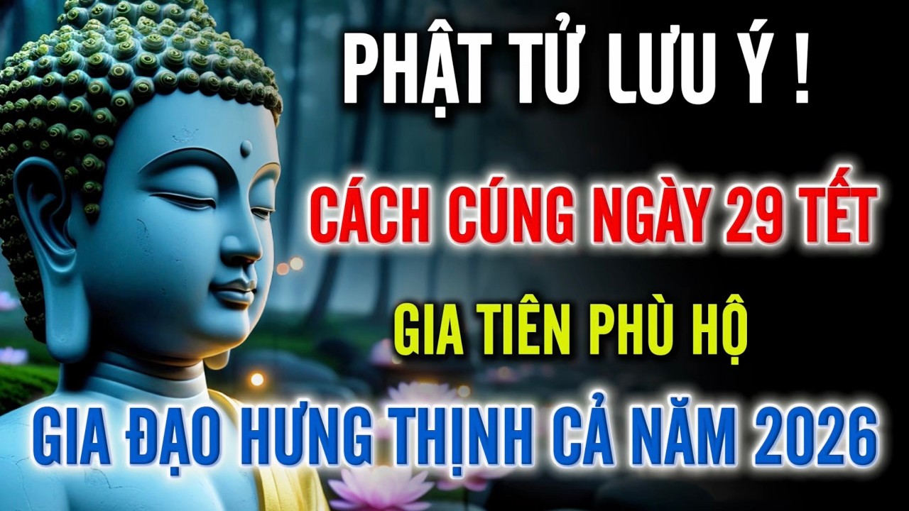 Cách Cúng 29 Tháng Chạp - Gia Tiên Phù Hộ - Gia Đạo Hưng Thịnh May Mắn Cả Năm 2026.